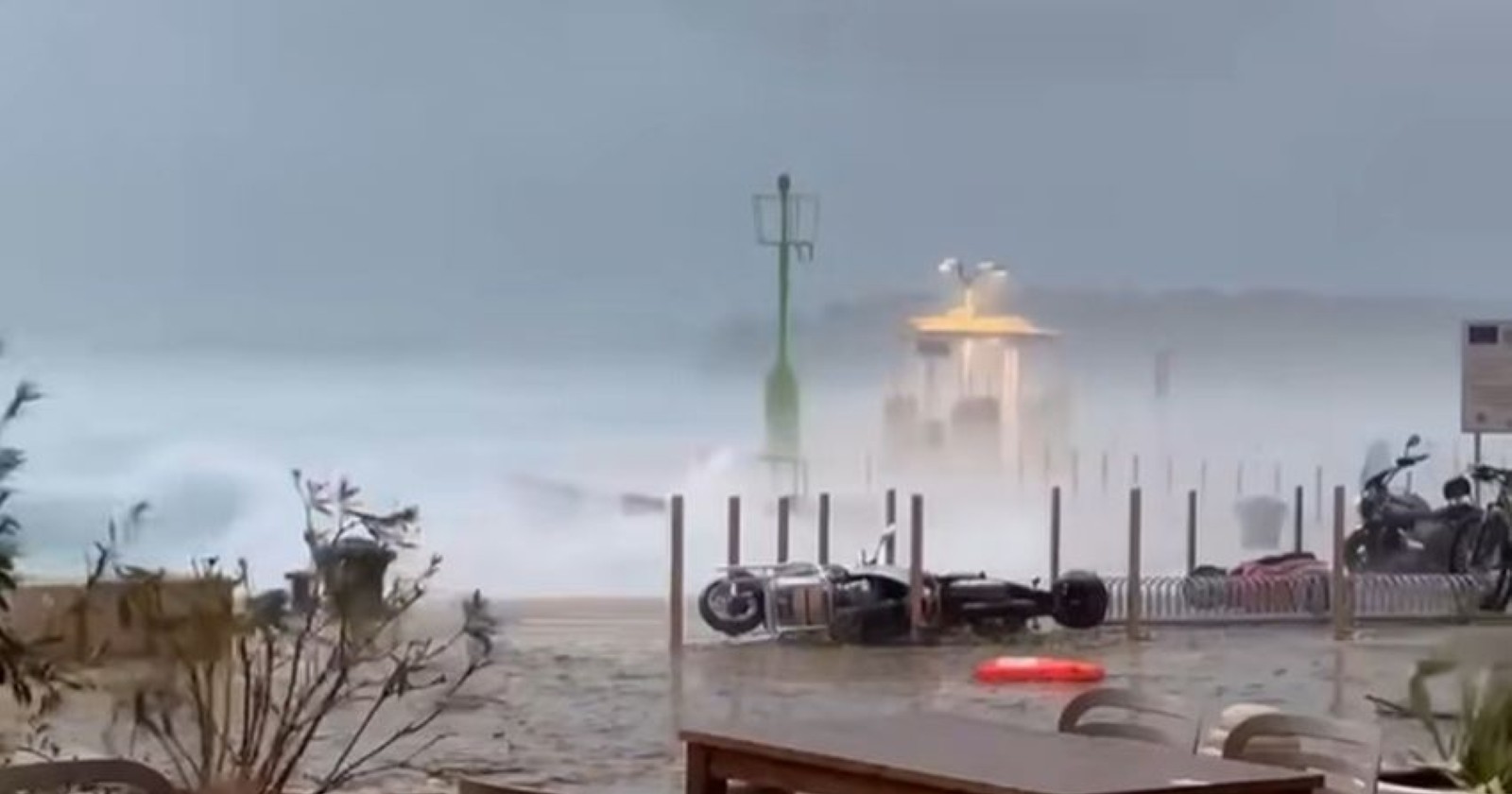 Recording the storms in Croatia, floods and overturned motorcycles